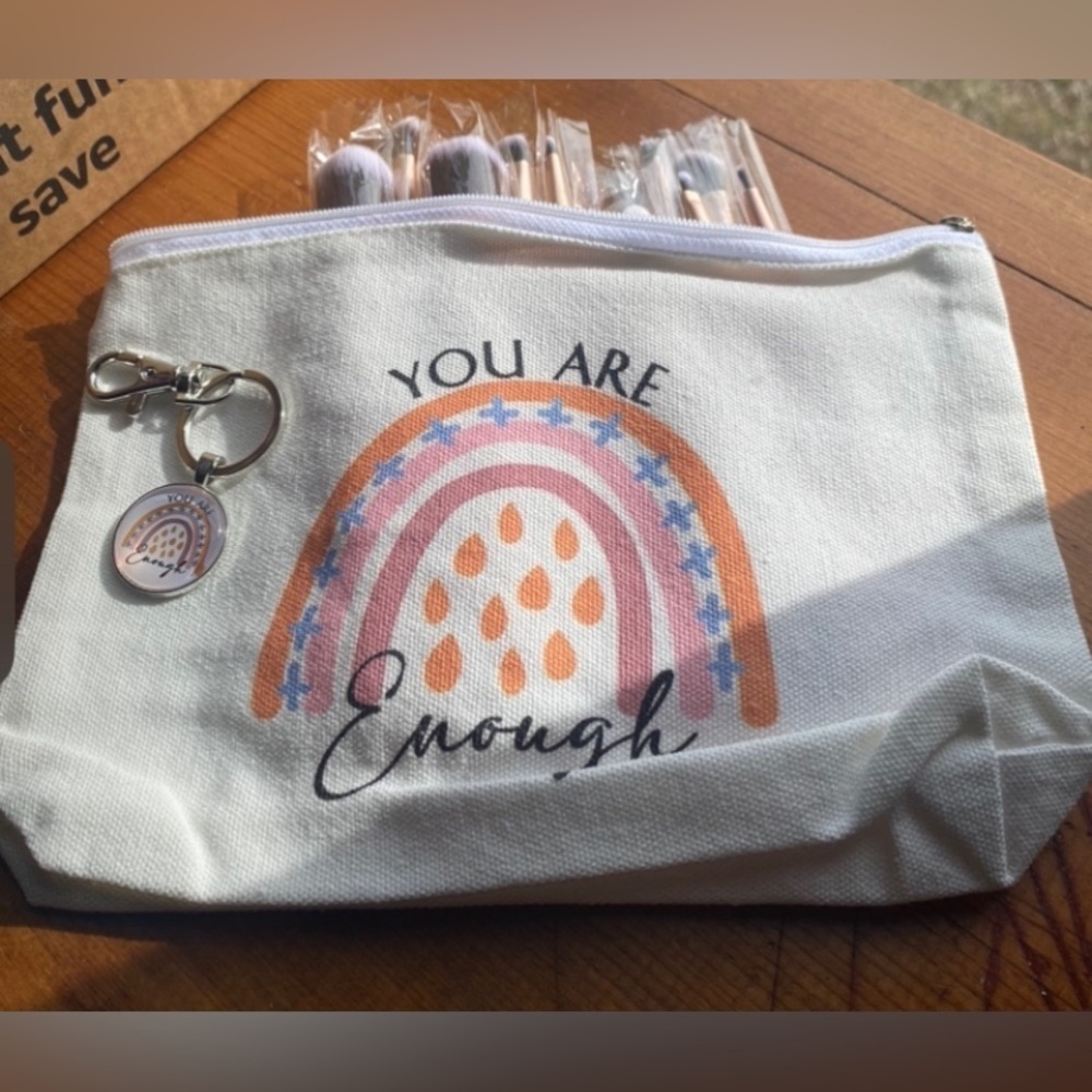 Makeup Bag & Brush Set